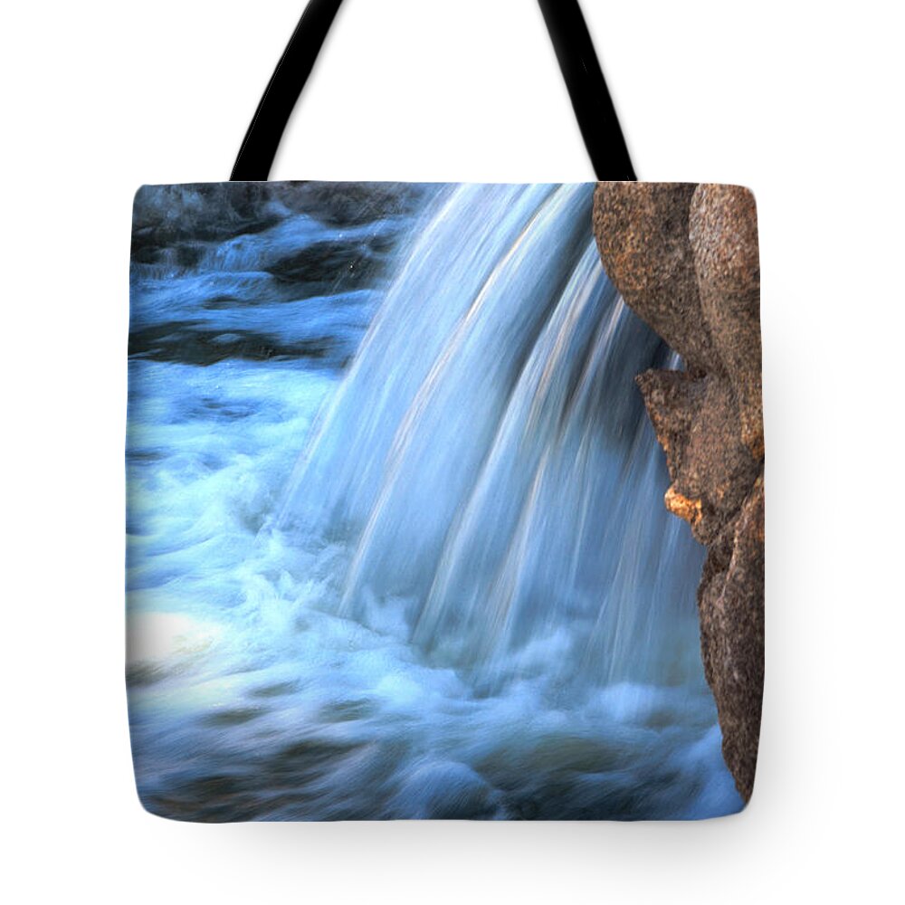 Waterfall Tote Bag featuring the photograph First Light by Deb Halloran