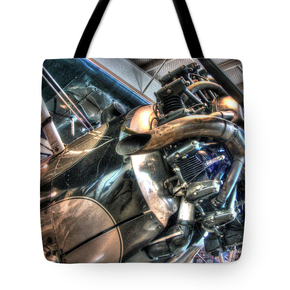 Airplane Tote Bag featuring the photograph Flyin' High by Galen Hazelhofer