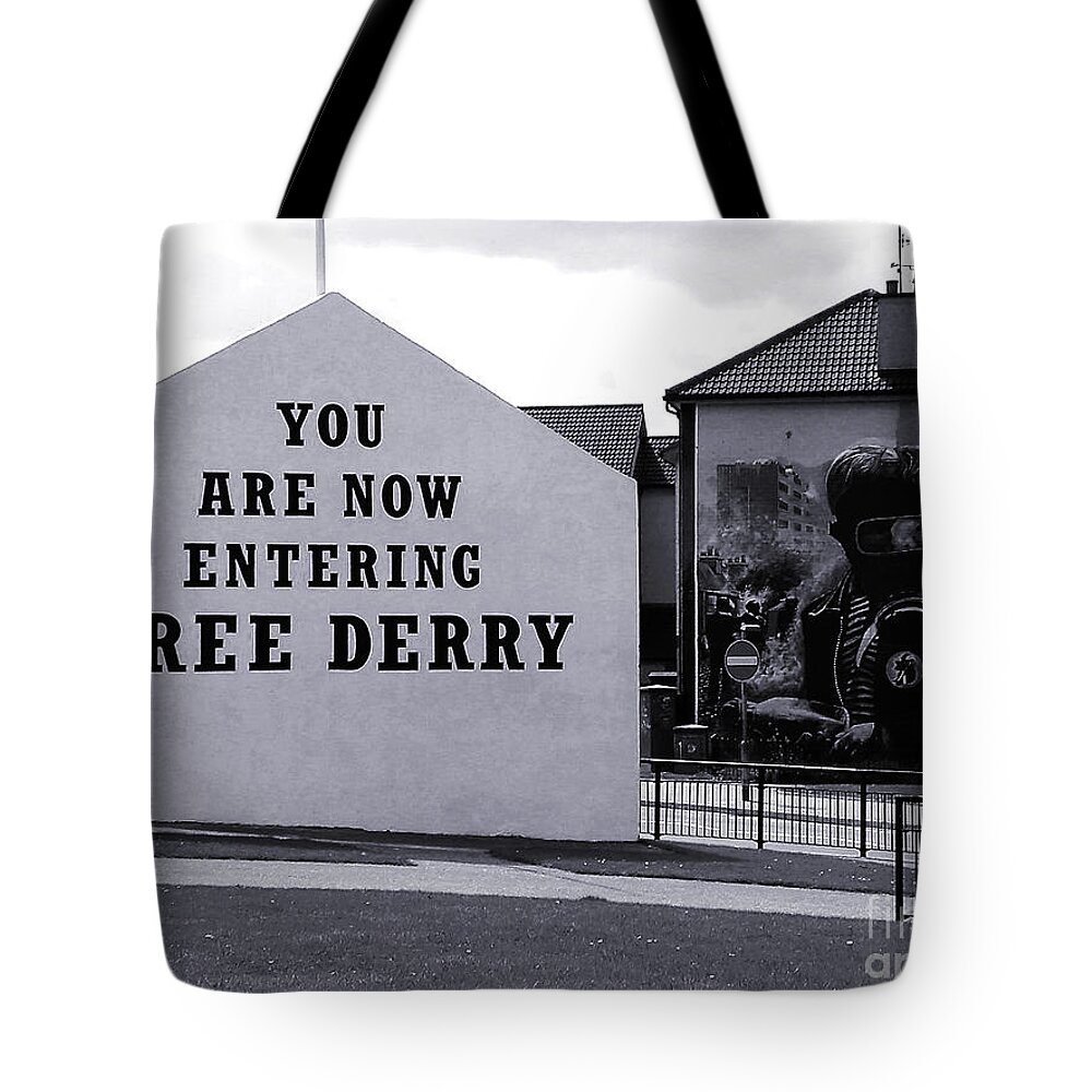 Free Derry Corner Tote Bag featuring the photograph Free Derry Corner 7 by Nina Ficur Feenan
