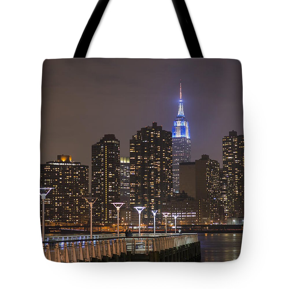 Empire State Building Tote Bag featuring the photograph Gantry Nights #1 by Theodore Jones