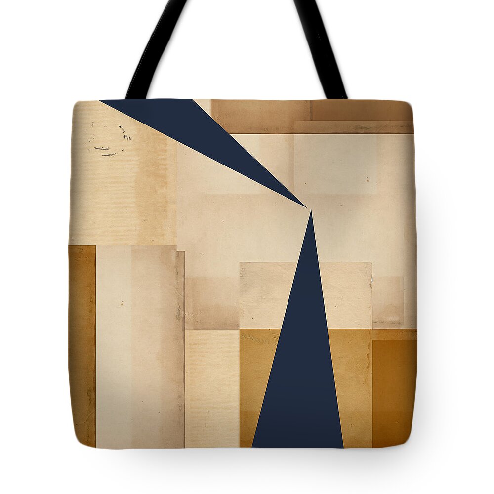 Geometry Tote Bag featuring the photograph Geometry Indigo Number 5 #1 by Carol Leigh
