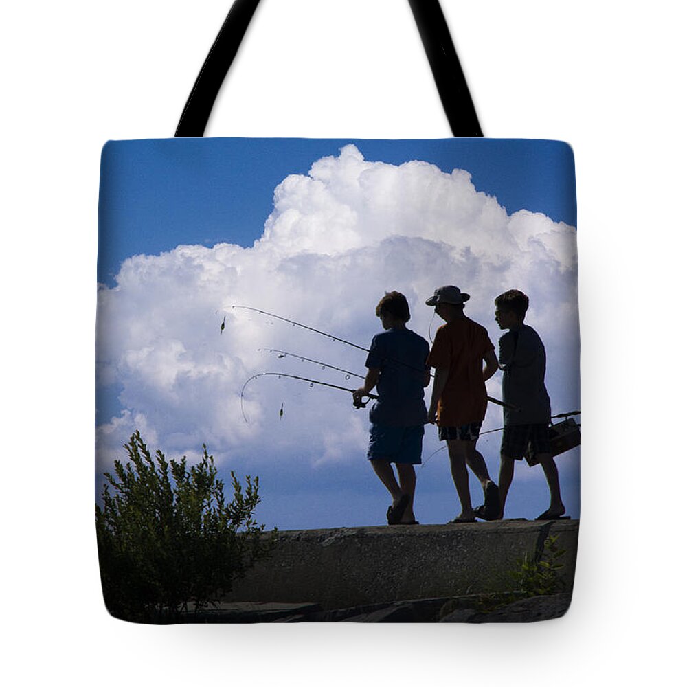 Fishing Tote Bag featuring the photograph Going Fishing #1 by Randall Nyhof