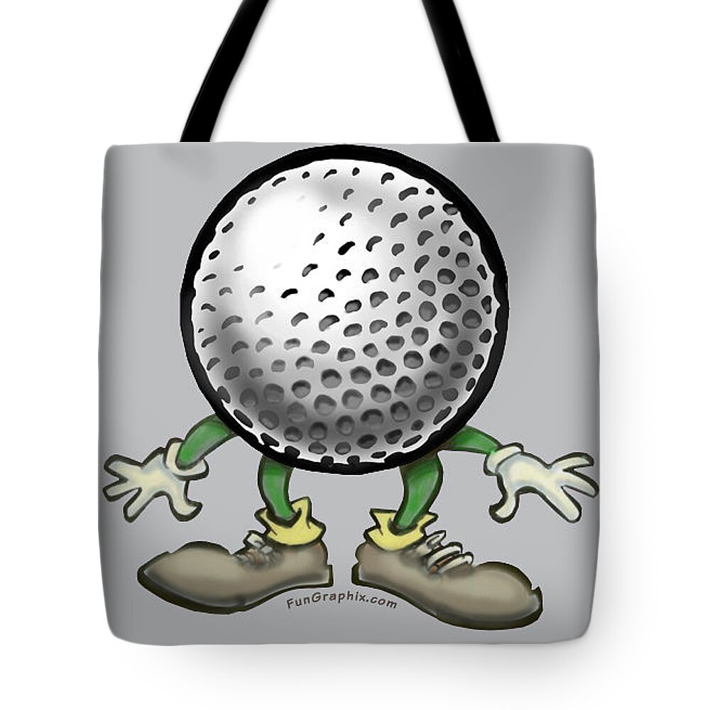 Golf Tote Bag featuring the digital art Golf by Kevin Middleton