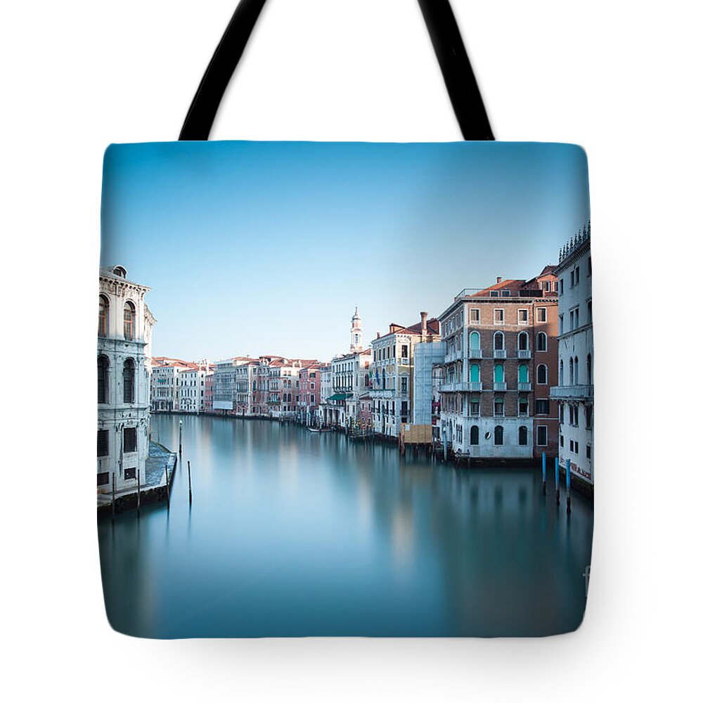 Grand Canal Tote Bag featuring the photograph Grand canal at sunrise Venice Italy #1 by Matteo Colombo