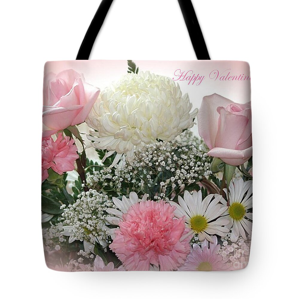 Flowers Tote Bag featuring the photograph Happy Valentine's Day #1 by Living Color Photography Lorraine Lynch
