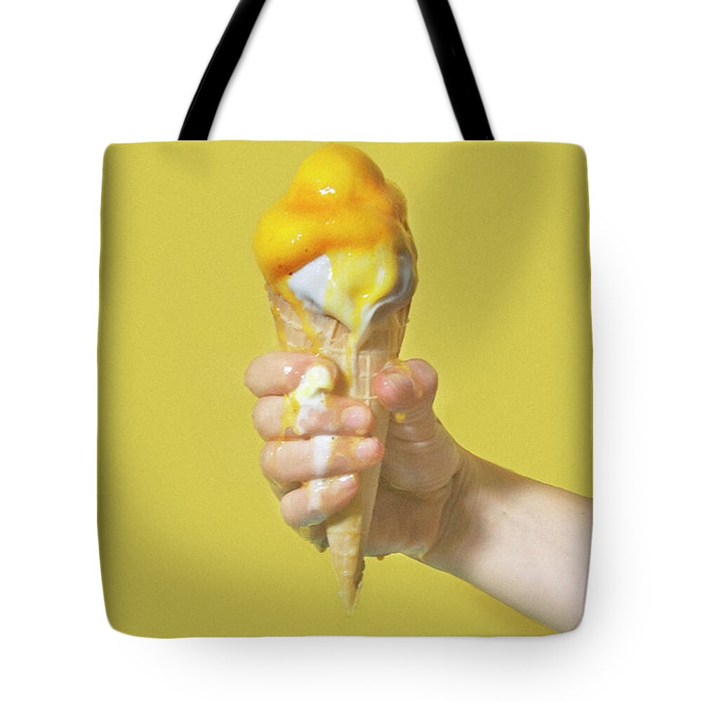 Melting Tote Bag featuring the photograph Ice-cream #1 by All Kind Of Things In Photo