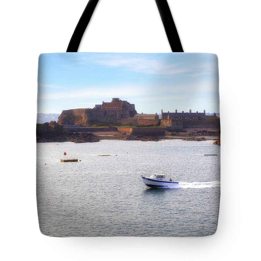 Elizabeth Castle Tote Bag featuring the photograph Jersey - Elizabeth Castle #1 by Joana Kruse