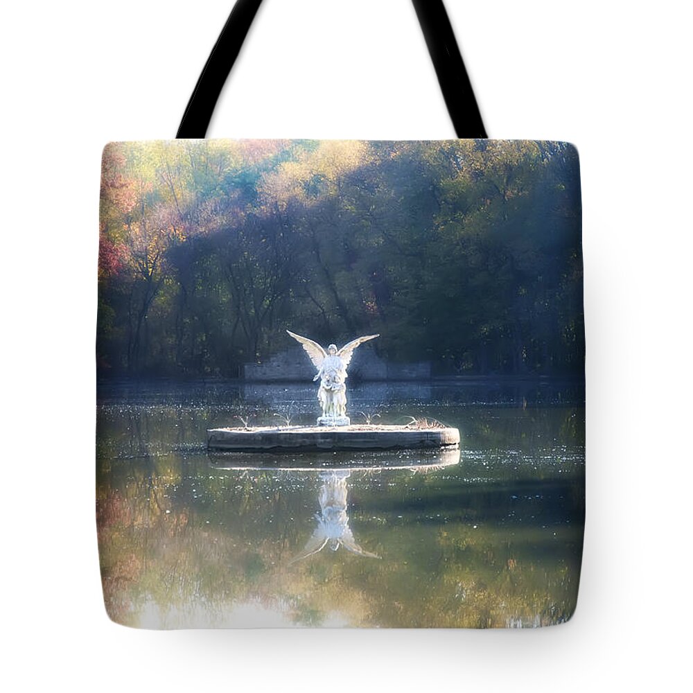 Lake Tote Bag featuring the photograph Lake Angel #1 by Bill Cannon