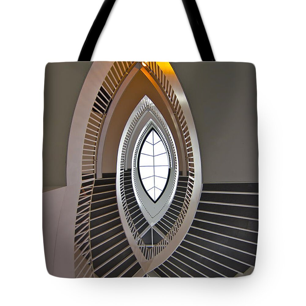Chicago Tote Bag featuring the photograph Looking Up #1 by John Babis