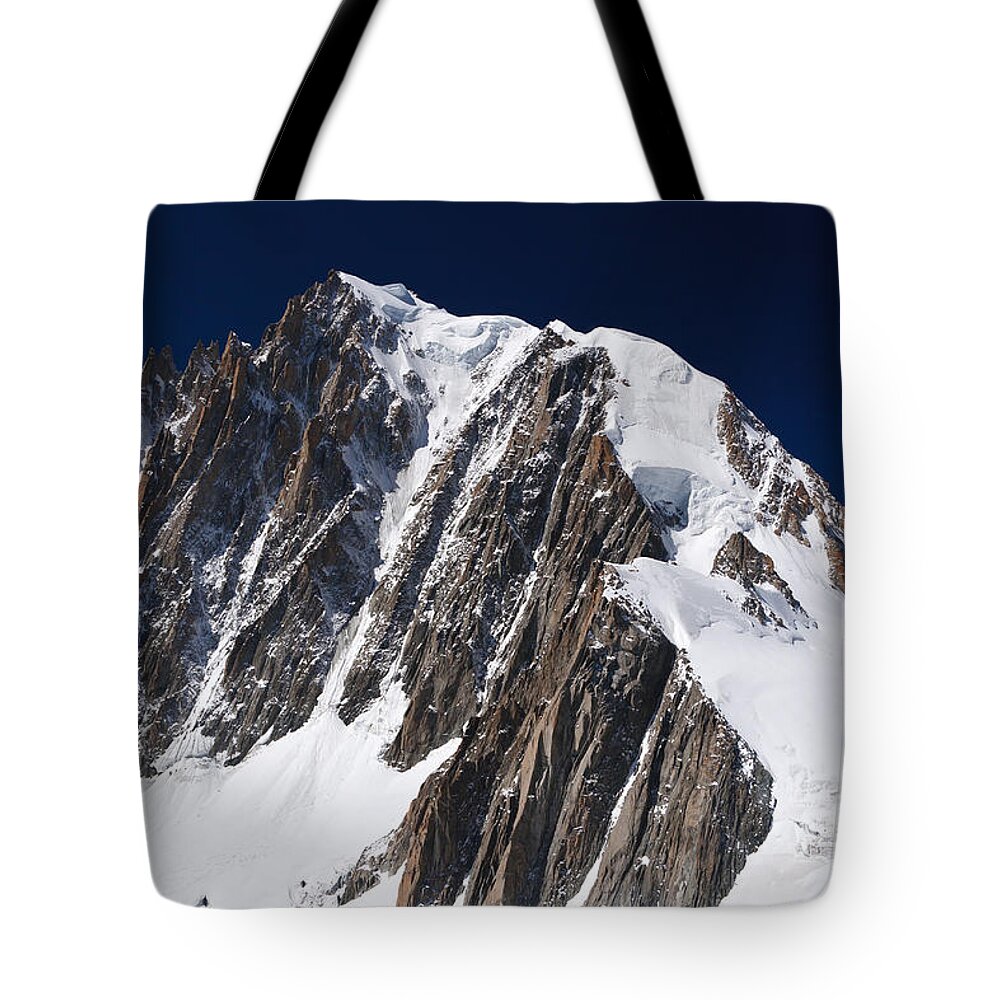 Alpine Tote Bag featuring the photograph Mont Blanc massif #1 by Antonio Scarpi