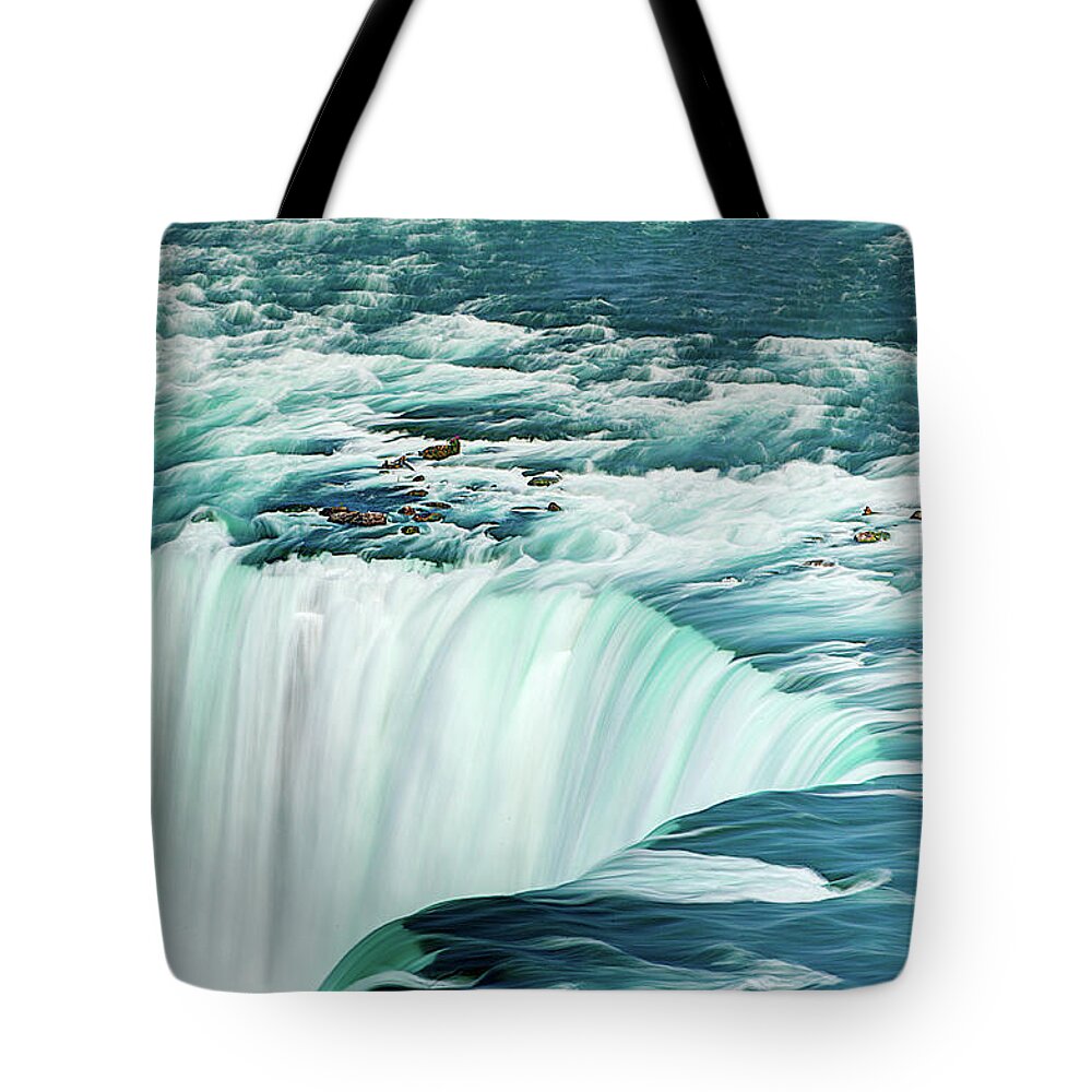 Scenics Tote Bag featuring the photograph Niagara Falls #1 by Tony Shi Photography