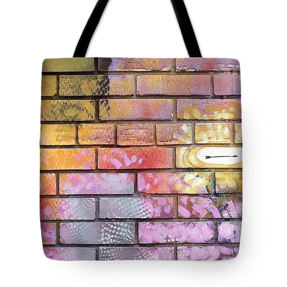 Wallart Tote Bag featuring the photograph Painted Brick by Julie Gebhardt