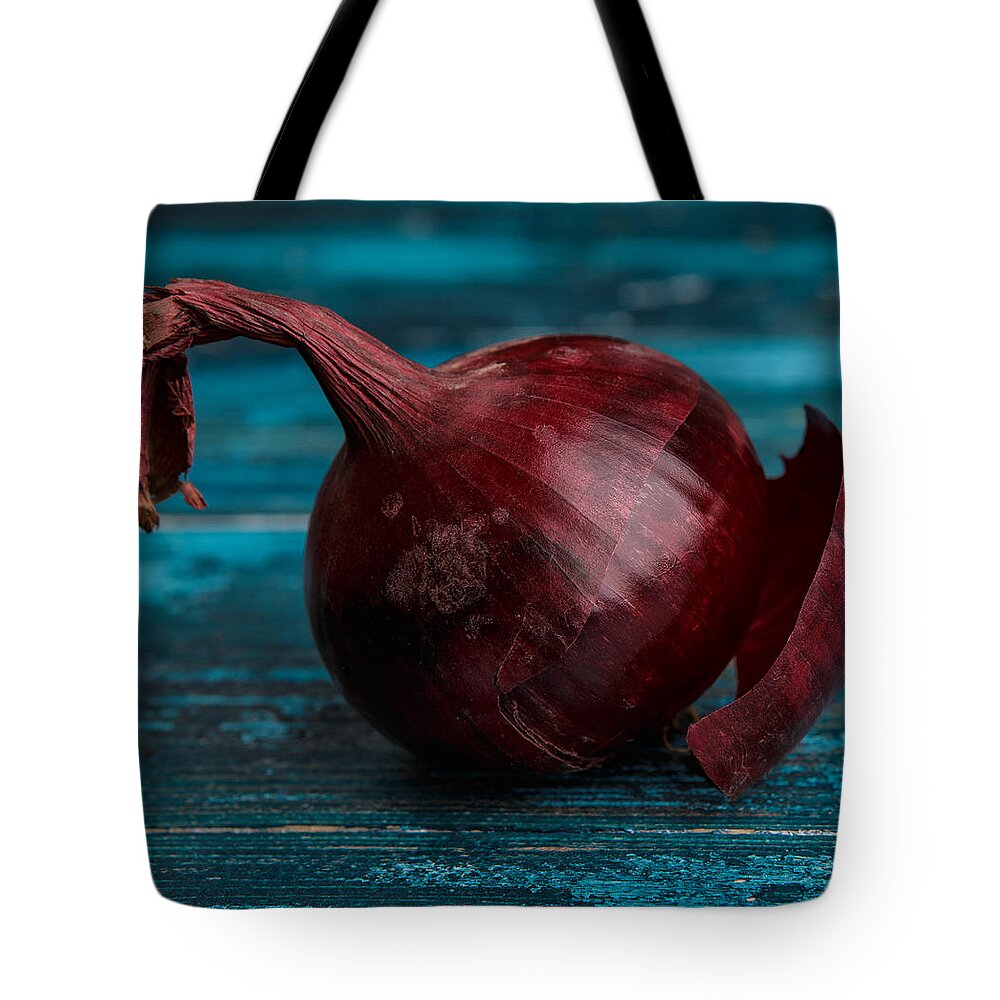 Onion Tote Bag featuring the photograph Red Onions by Nailia Schwarz