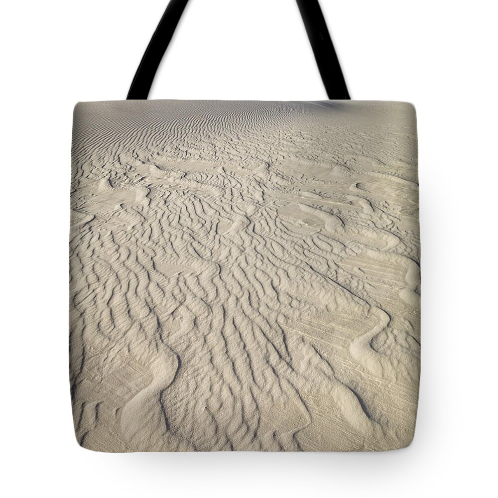00559174 Tote Bag featuring the photograph Ripple Dunes at White Sands by Yva Momatiuk John Eastcott