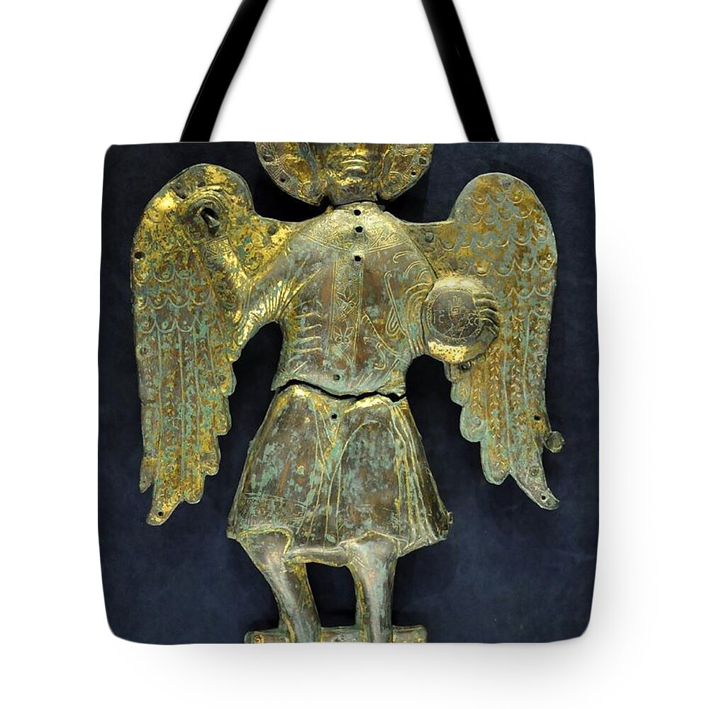 Michael Tote Bag featuring the photograph Saint Michael the Archangel by Matteo TOTARO