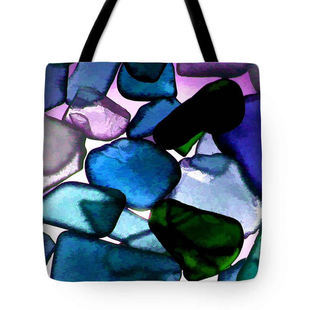Sea Glass Tote Bag featuring the photograph Sea Glass by Cathy Kovarik