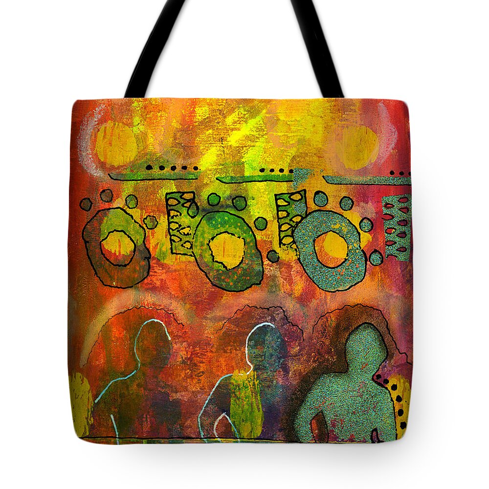 Women Tote Bag featuring the mixed media Self - Assurance #1 by Angela L Walker
