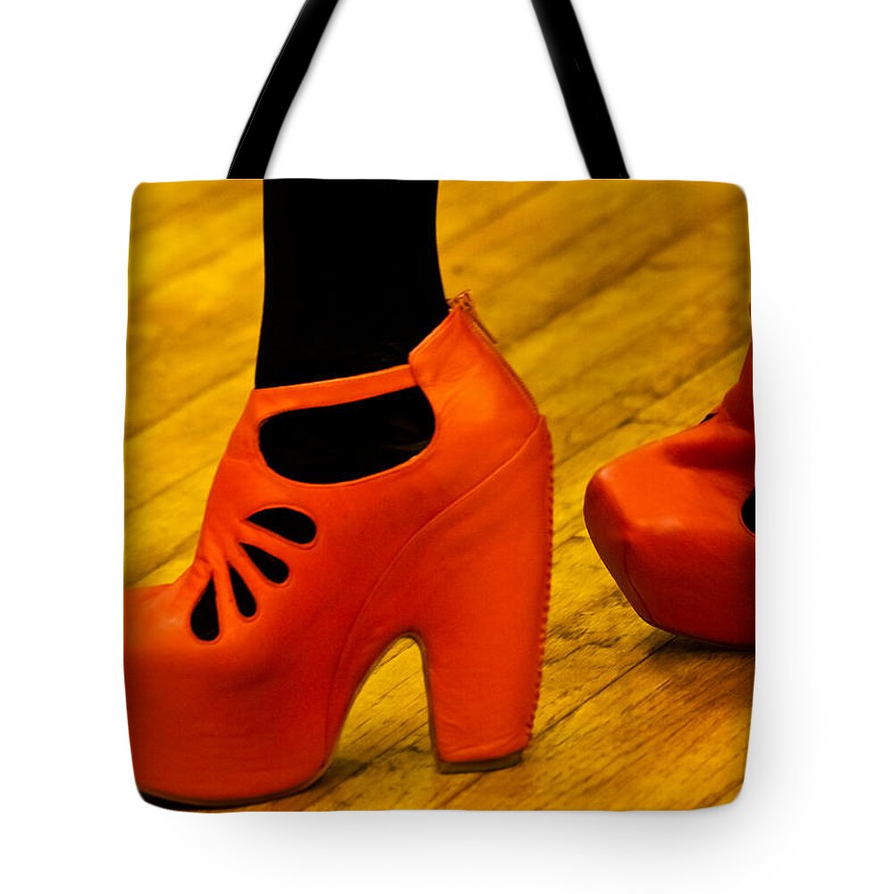 Black Tote Bag featuring the photograph Sexy Tangerine #1 by Ed Gleichman