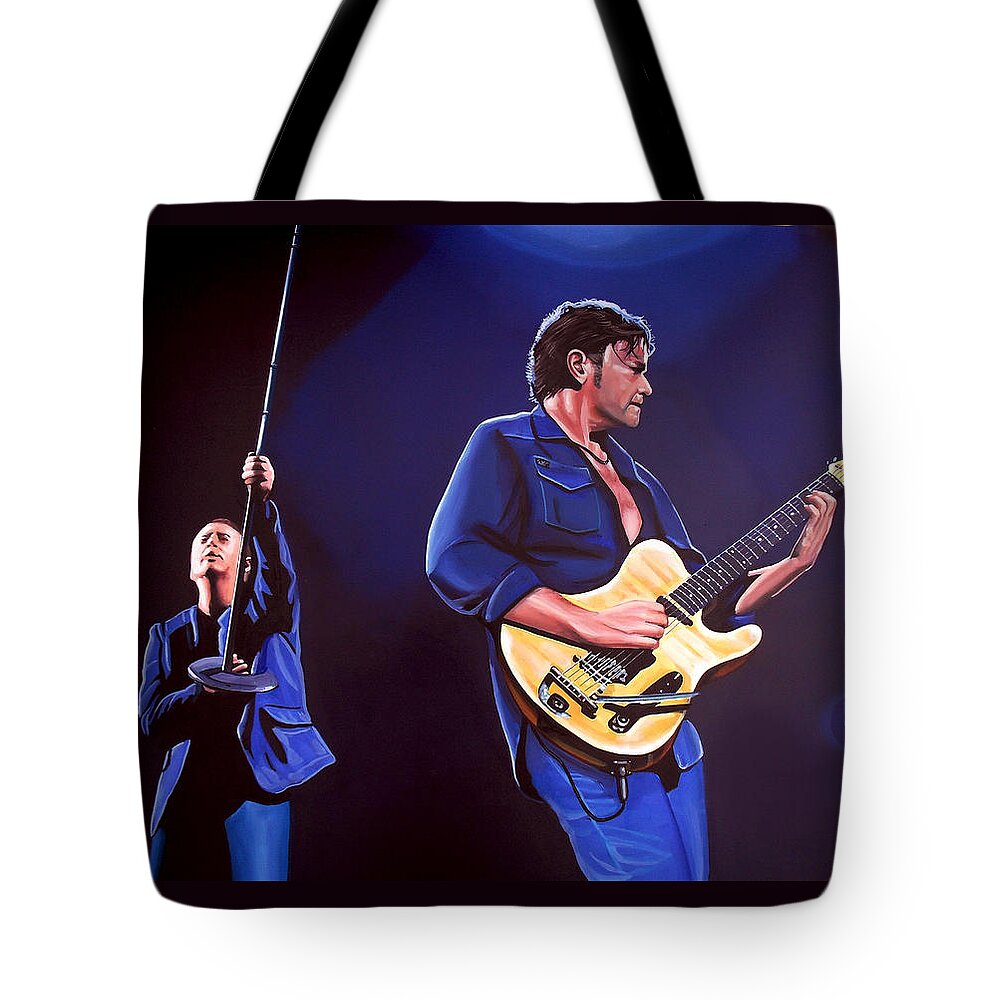 Simple Minds Tote Bag featuring the painting Simple Minds by Paul Meijering