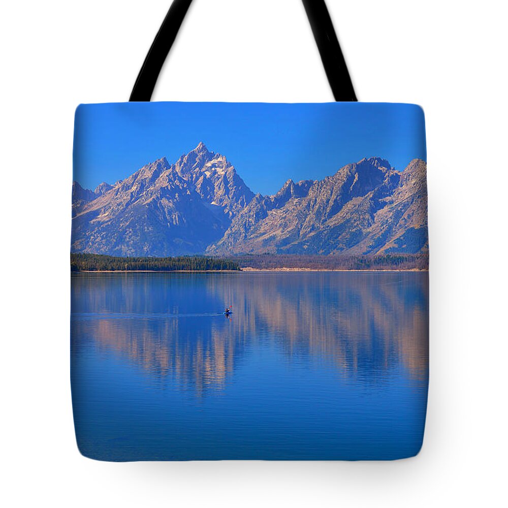 Tetons Tote Bag featuring the photograph Solitude #1 by Greg Norrell