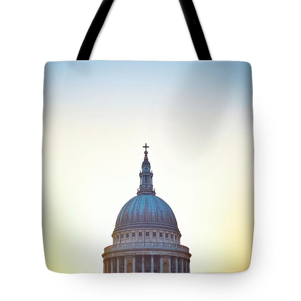 England Tote Bag featuring the photograph St Pauls Cathedral, London, England, Uk #1 by Liam Norris
