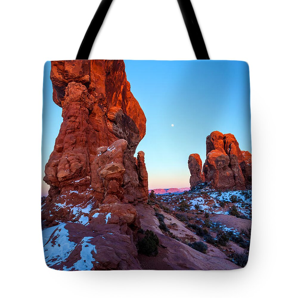Nightfall Tote Bag featuring the photograph Standing Tall by Jonathan Nguyen
