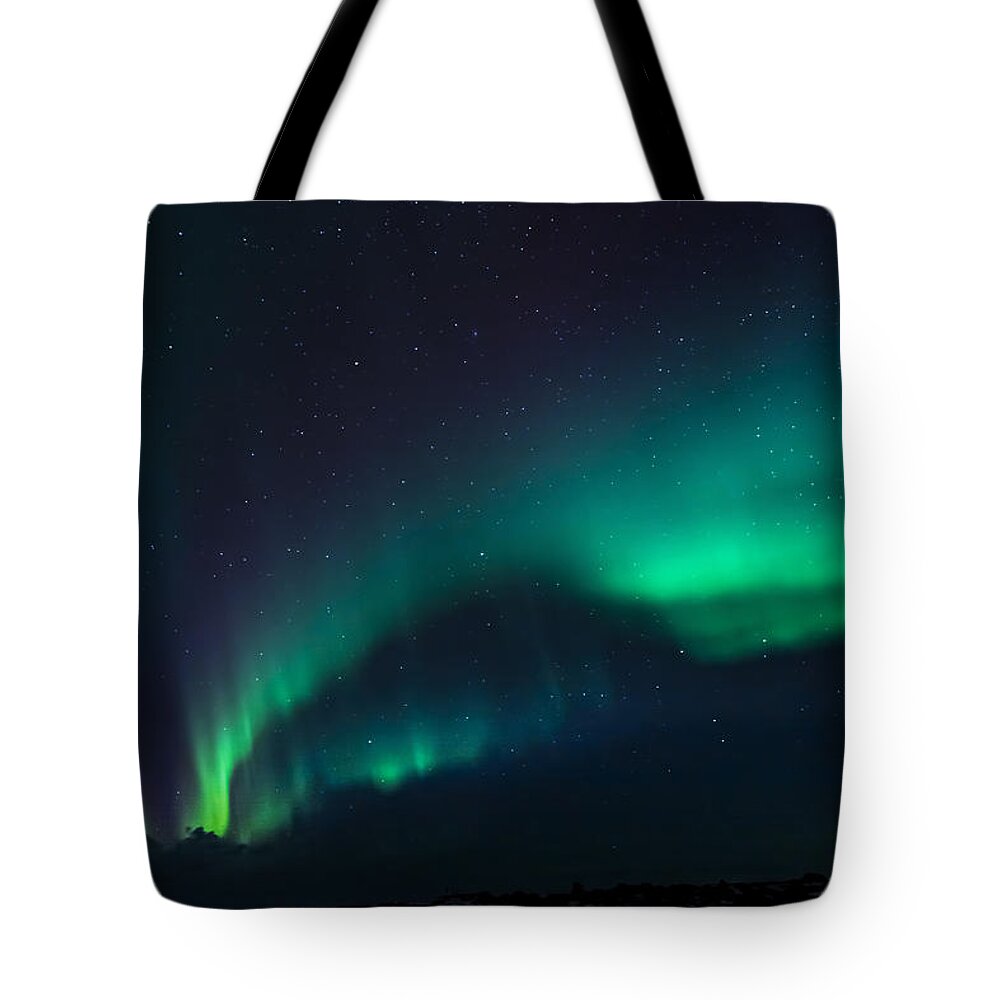 Aurora Tote Bag featuring the photograph Stary Night #2 by Maria Coulson