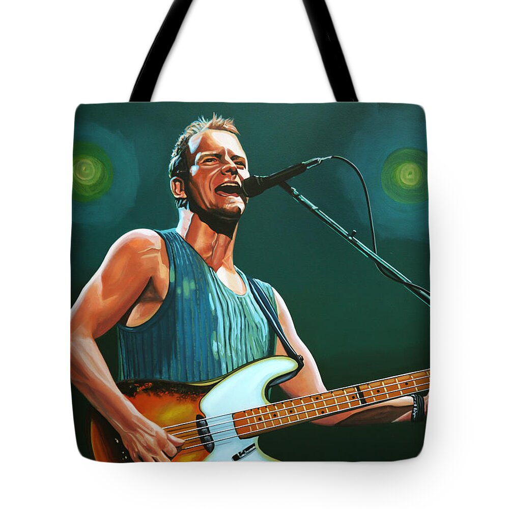 Sting Tote Bag featuring the painting Sting by Paul Meijering