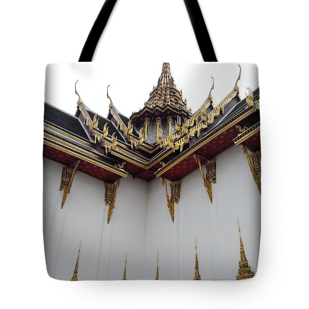 Thailand Tote Bag featuring the photograph Thai kings grand palace #1 by Sumit Mehndiratta