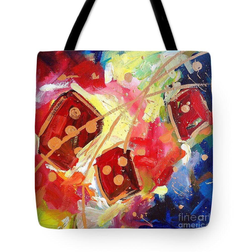 Abstract Tote Bag featuring the painting The Art Of The Roll #2 by Sherry Harradence