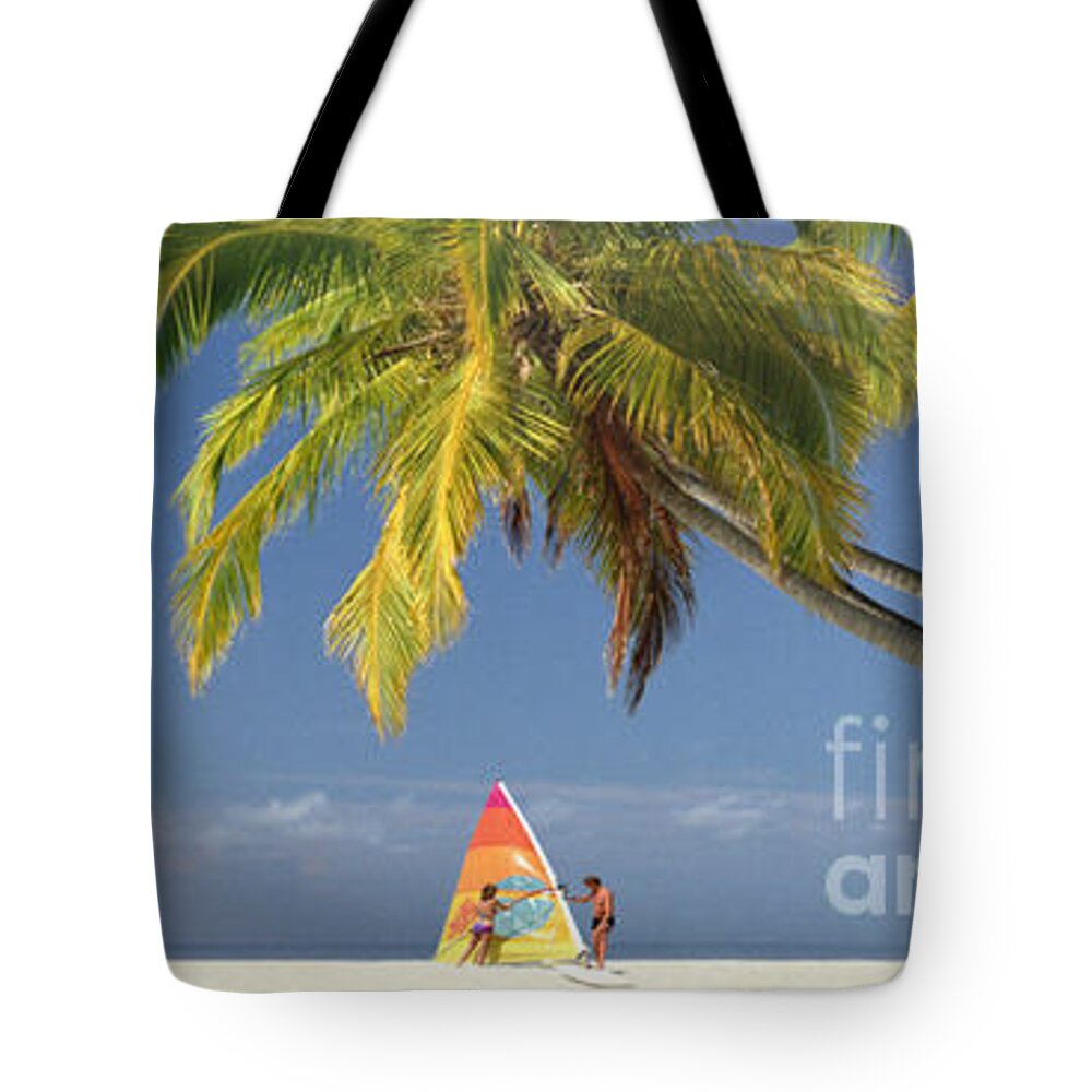 Panorama Tote Bag featuring the photograph The Beach by Edmund Nagele FRPS