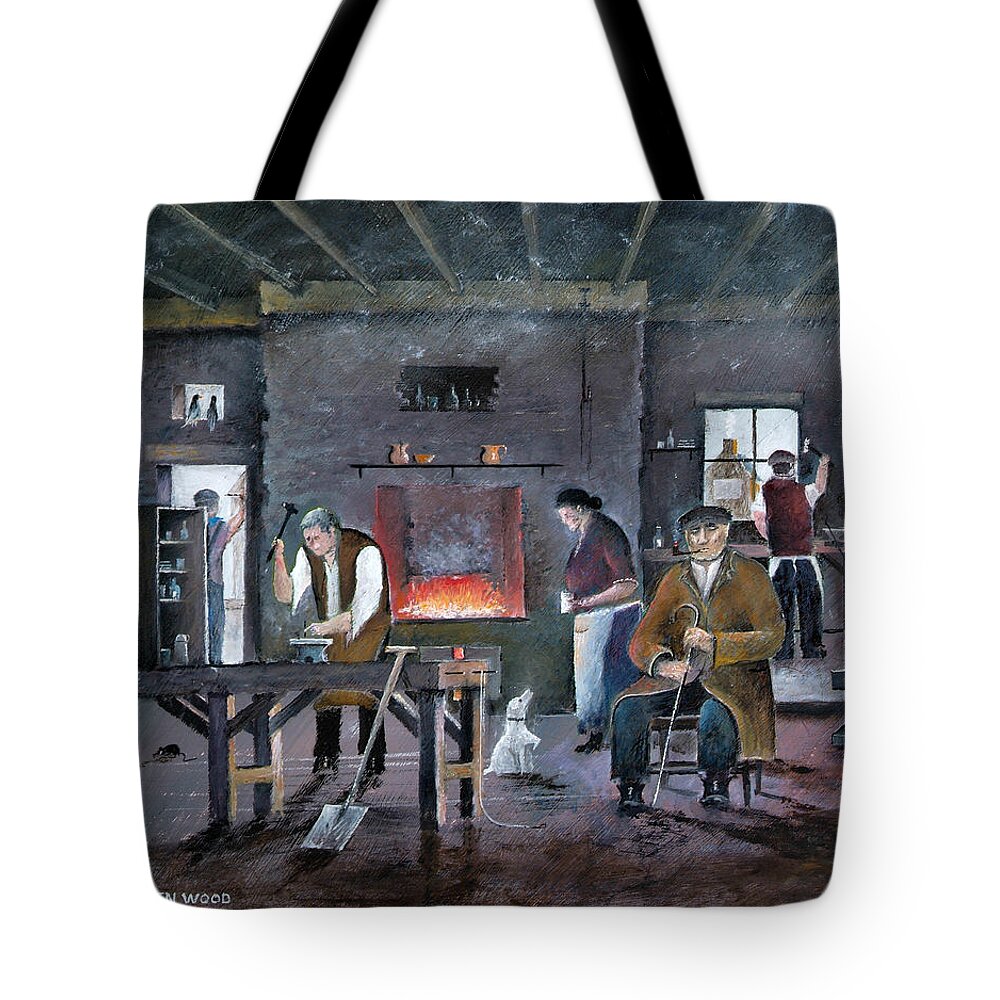 England Tote Bag featuring the painting The Gaffer - The Blackcountry - England by Ken Wood
