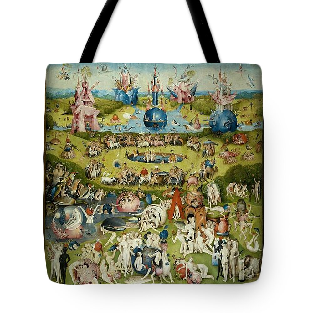 Hieronymus Bosch Tote Bag featuring the painting The Garden Of Earthly Delights by Hieronymus Bosch
