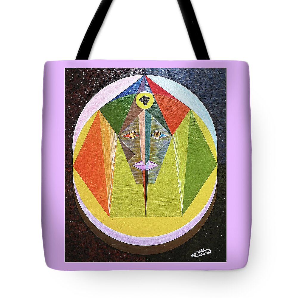 Spirituality Tote Bag featuring the painting Vaillance by Michael Bellon