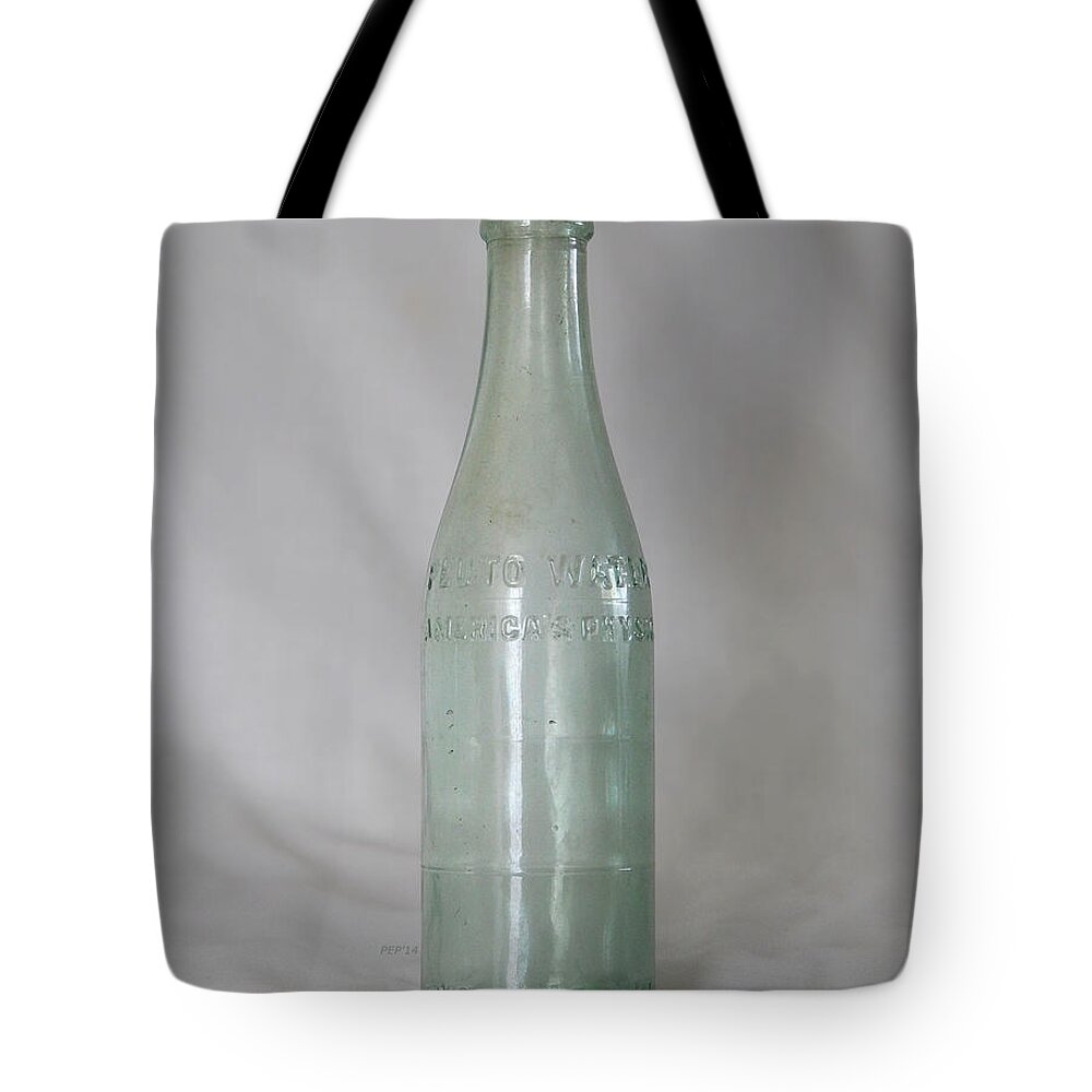 Photography Tote Bag featuring the photograph Vintage Glass Bottle #1 by Phil Perkins