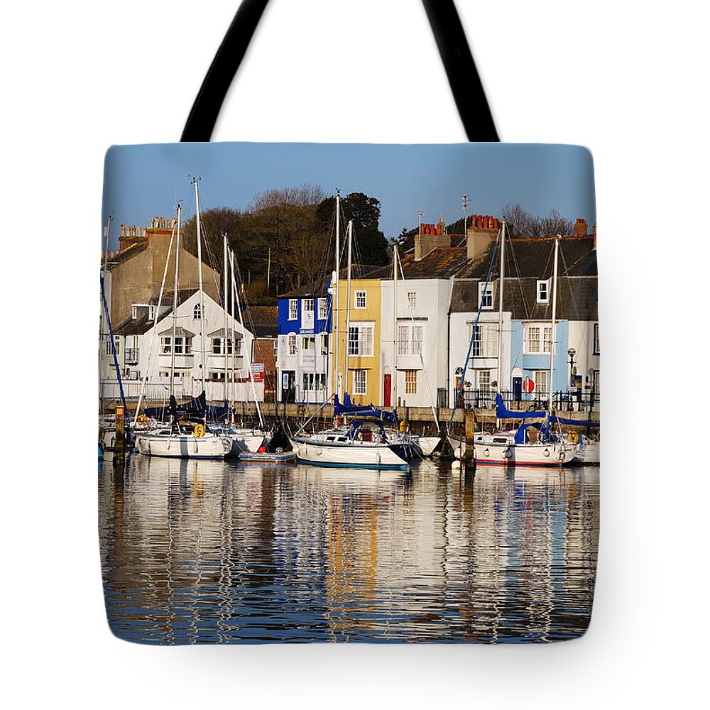 Weymouth Tote Bag featuring the photograph Weymouth In The Water by Wendy Wilton