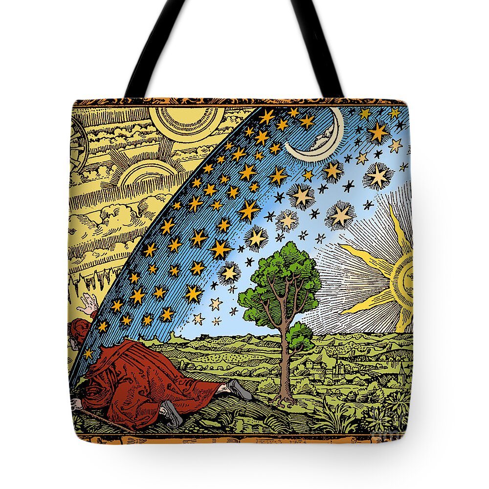 History Tote Bag featuring the drawing Where Heaven And Earth Meet 1888 #1 by Science Source