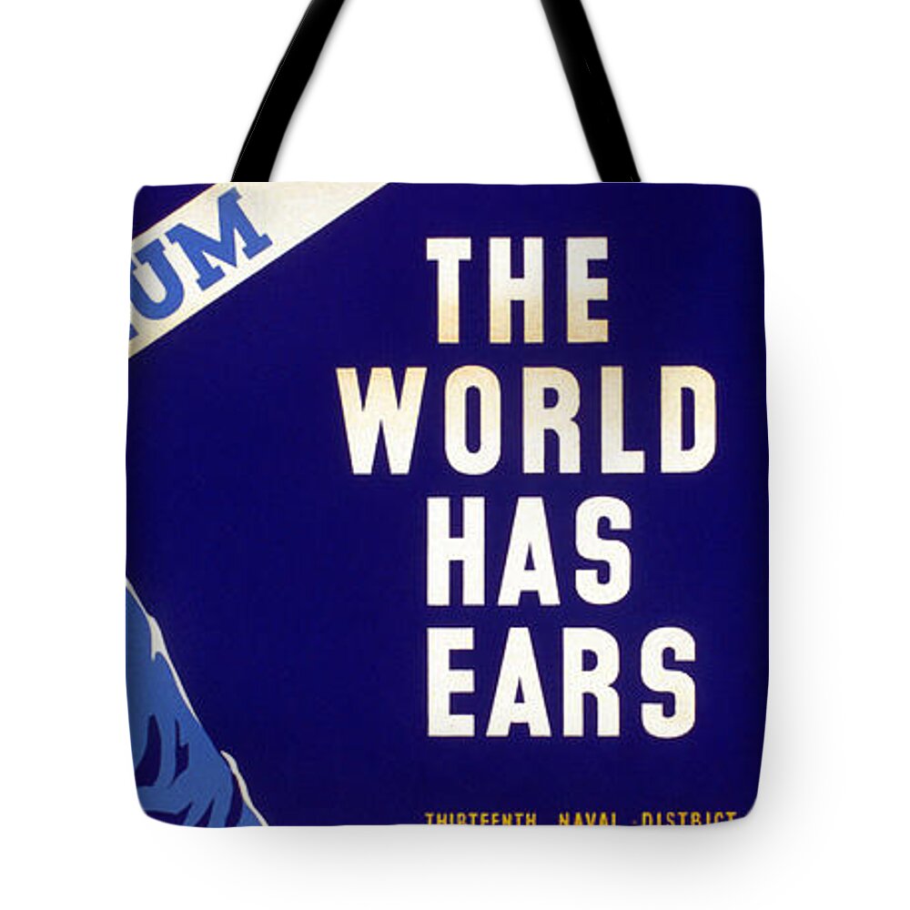1942 Tote Bag featuring the photograph WORLD WAR II POSTER, c1942 #1 by Granger