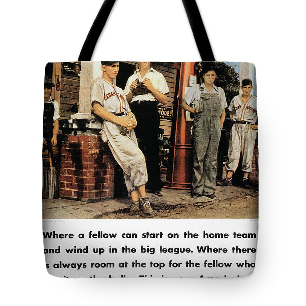 1942 Tote Bag featuring the photograph Wwii Us Poster, 1942 #1 by Granger