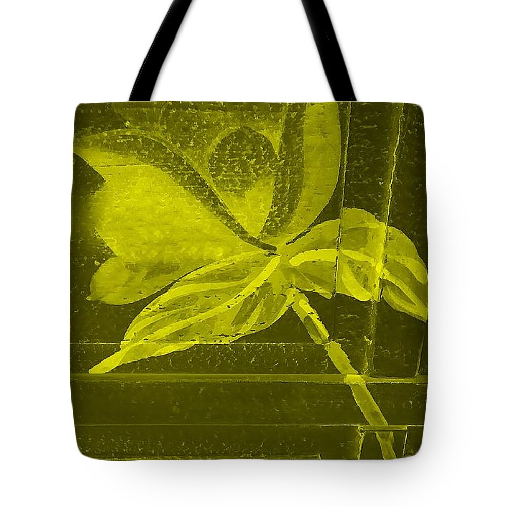 Flowers Tote Bag featuring the photograph Yellow Negative Wood Flower by Rob Hans