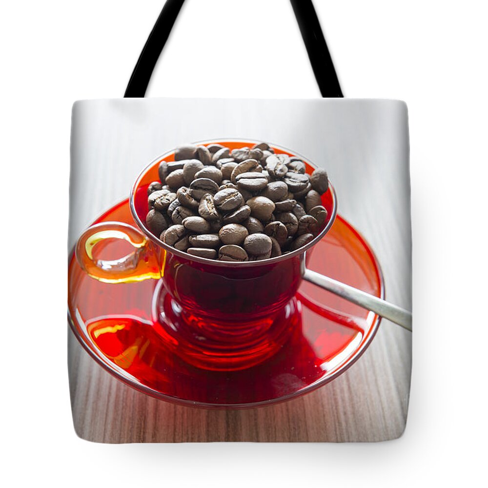 Cup Of Coffee Tote Bag featuring the photograph Cup of coffee #10 by Mats Silvan