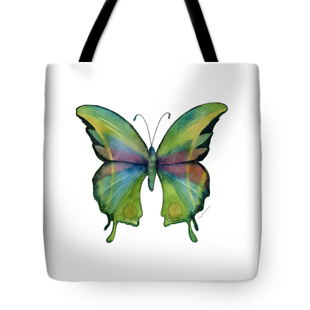 Prism Tote Bag featuring the painting 11 Prism Butterfly by Amy Kirkpatrick