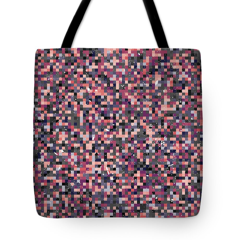 Wallpaper Tote Bag featuring the digital art Pixel Art #111 by Mike Taylor