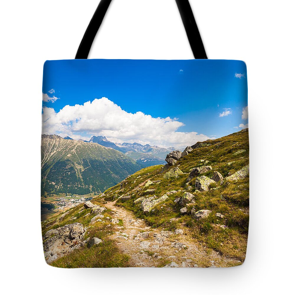 Bavarian Tote Bag featuring the photograph Swiss Mountains #12 by Raul Rodriguez