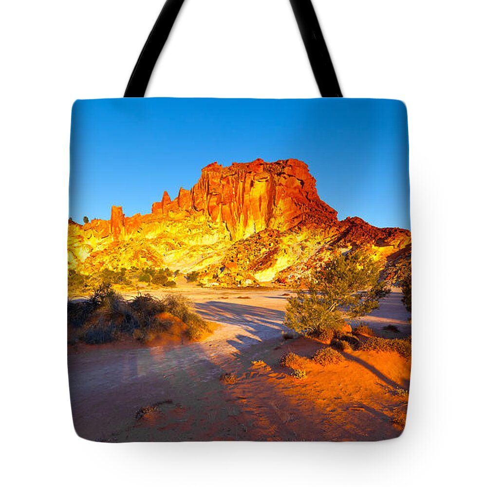 Rainbow Valley Outback Landscape Central Australia Northern Territory Australian Clay Pan Arid Dry Tote Bag featuring the photograph Rainbow Valley #13 by Bill Robinson