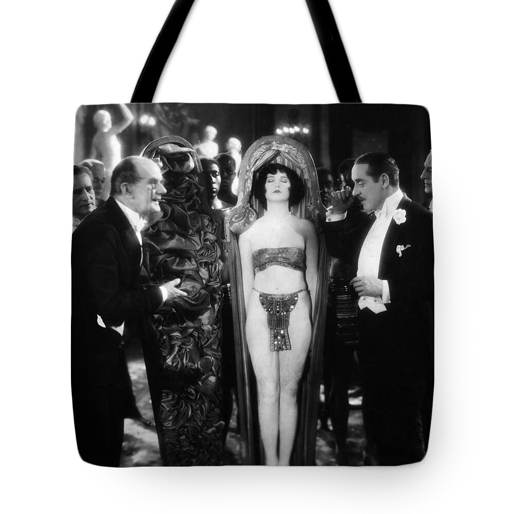 1920s Tote Bag featuring the photograph Silent Film Still: Parties #13 by Granger