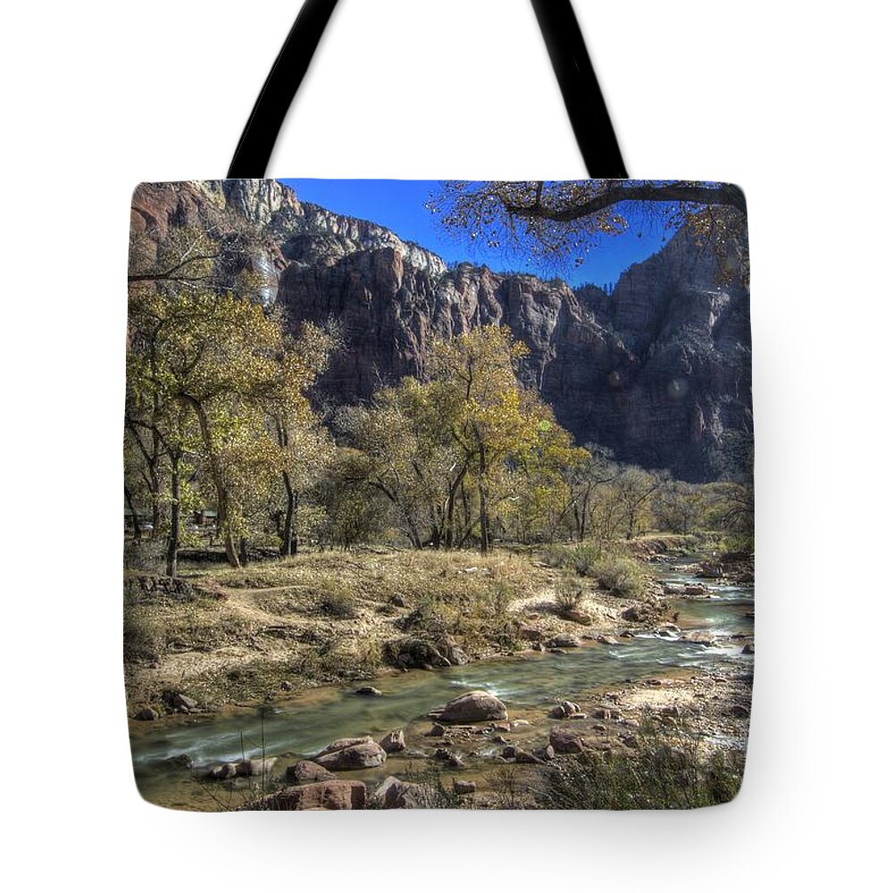 Zion Tote Bag featuring the photograph Zion #13 by Marc Bittan