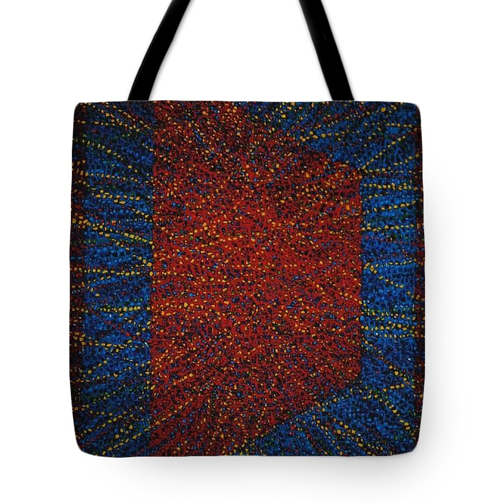 Inspirational Tote Bag featuring the painting Mobius Band #15 by Kyung Hee Hogg