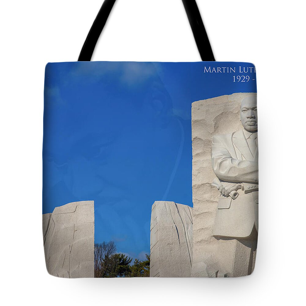 Martin Luther King Jr Tote Bag featuring the photograph Martin Luther King Jr Memorial #13 by Theodore Jones