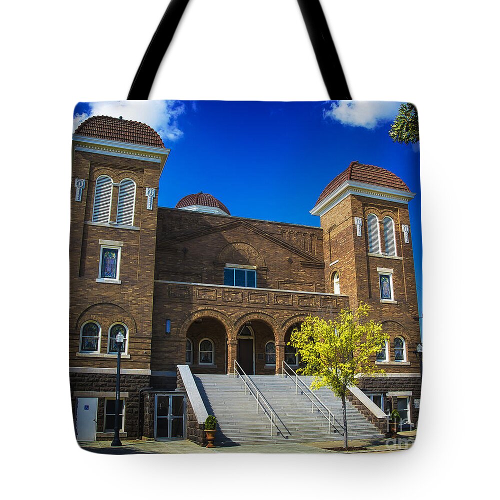 Ken Tote Bag featuring the photograph 16th Street Baptist Church by Ken Johnson